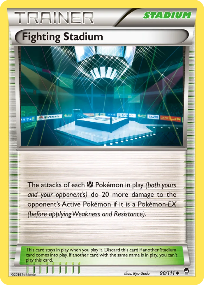 Fighting Stadium #90 Furious Fists Pokemon card