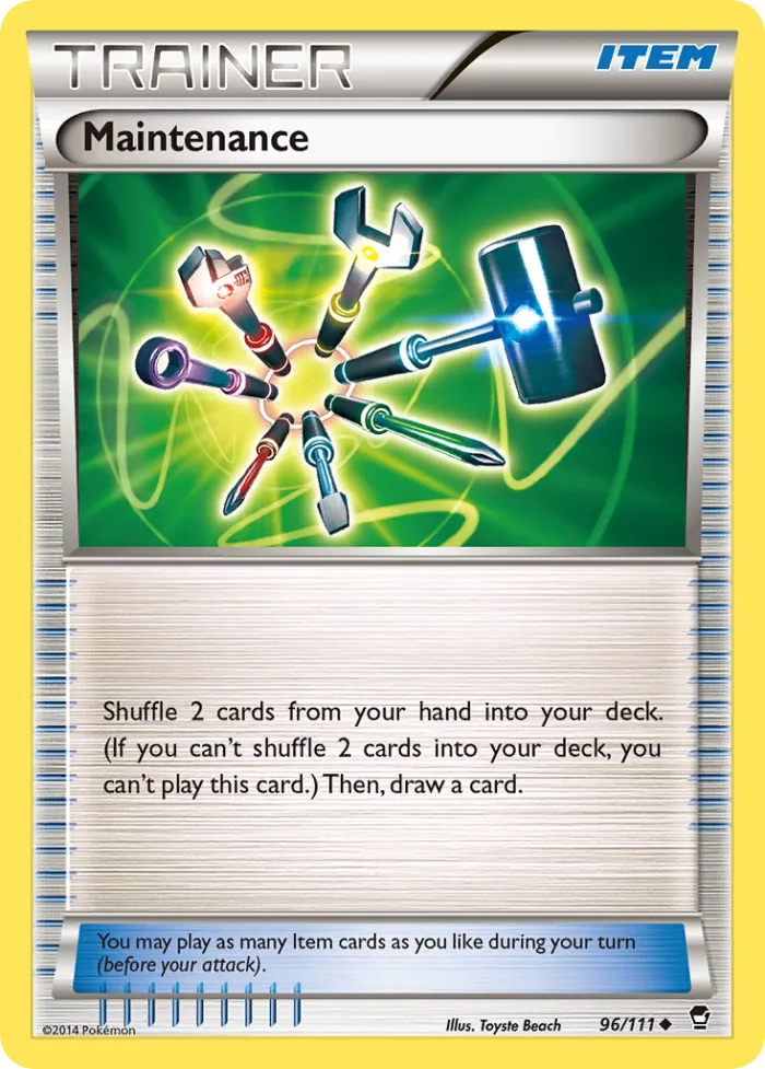 Maintenance #96 Furious Fists Pokemon card