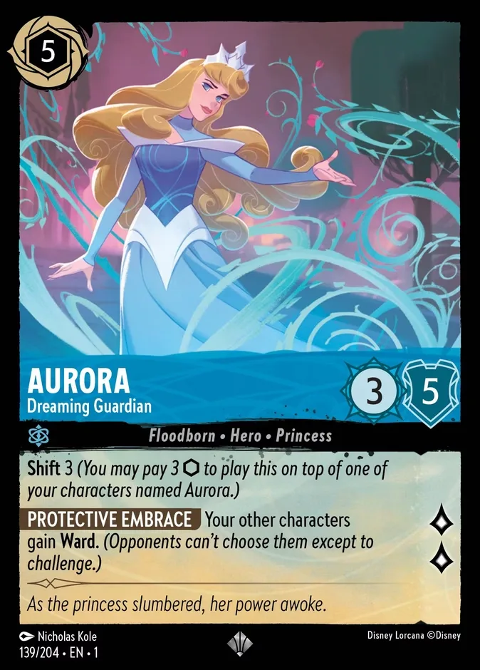 Aurora #139 The First Chapter Disney Lorcana card