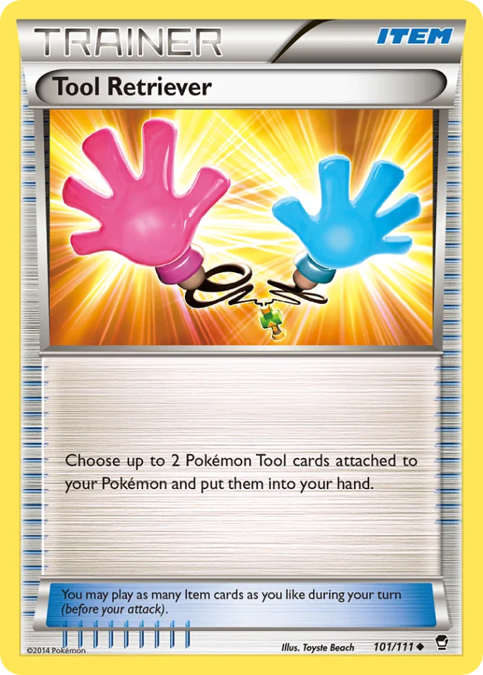 Tool Retriever #101 Furious Fists Pokemon card