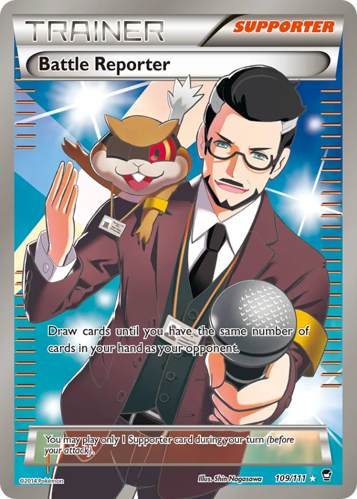 Battle Reporter #109 Furious Fists Pokemon card