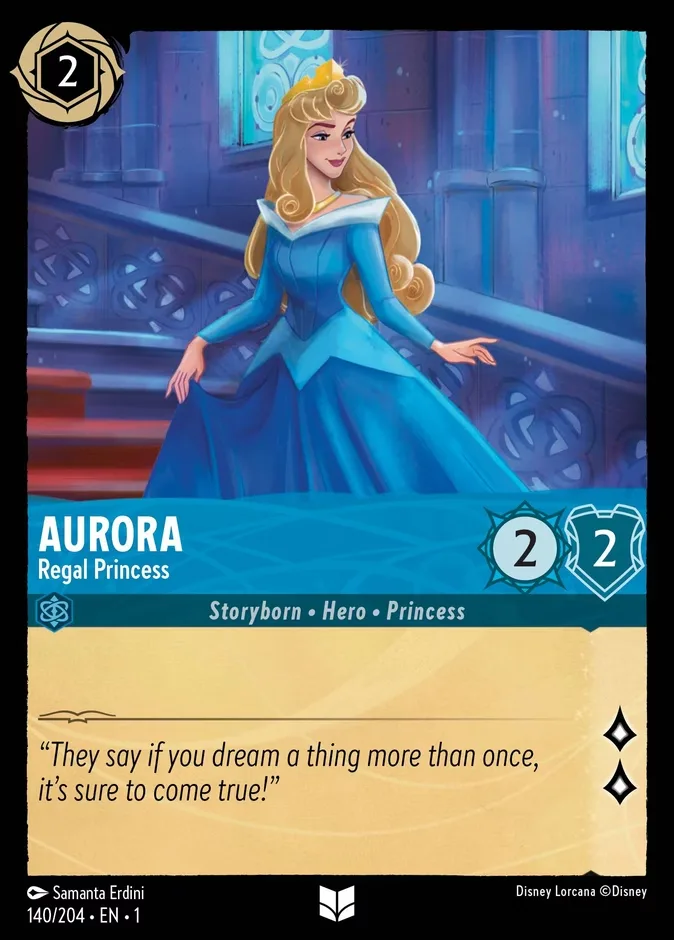 Aurora #140 The First Chapter Disney Lorcana card