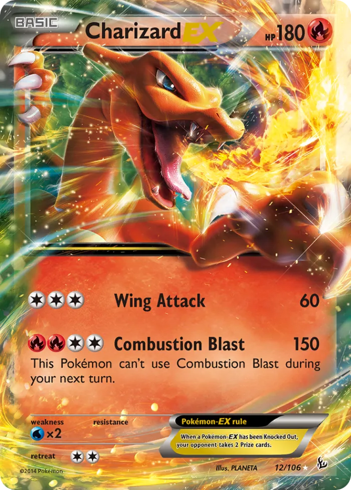 Charizard-EX #12 Flashfire Pokemon card