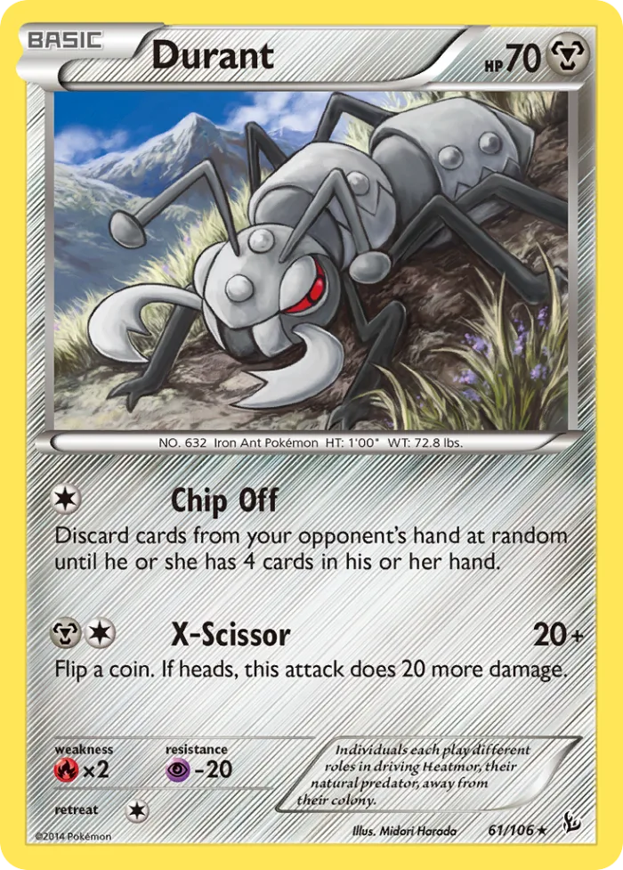 Durant #61 Flashfire Pokemon card