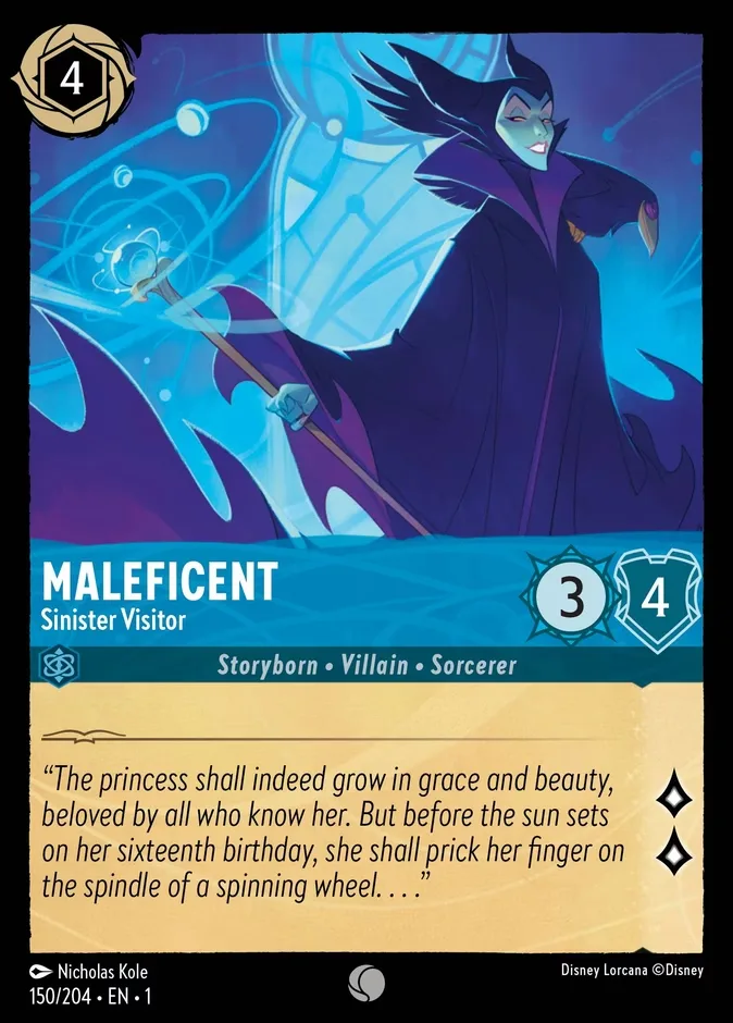 Maleficent #150 The First Chapter Disney Lorcana card