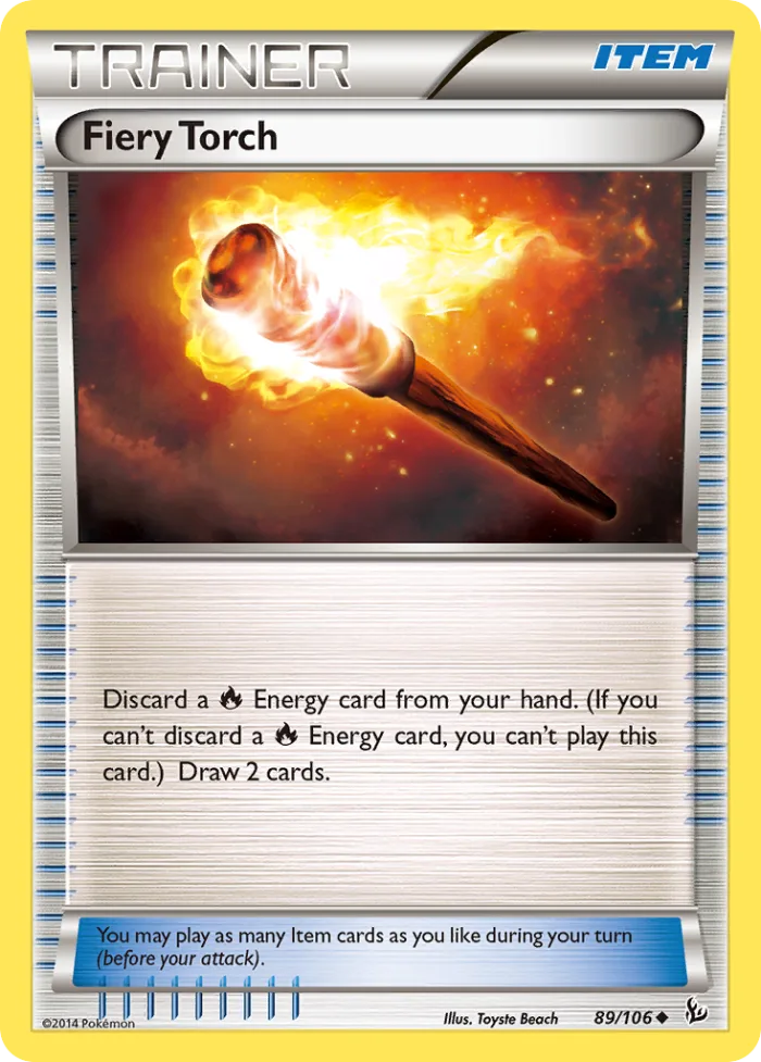 Fiery Torch #89 Flashfire Pokemon card