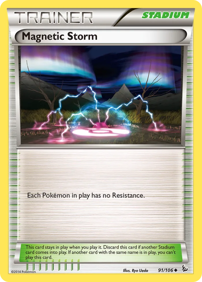 Magnetic Storm #91 Flashfire Pokemon card