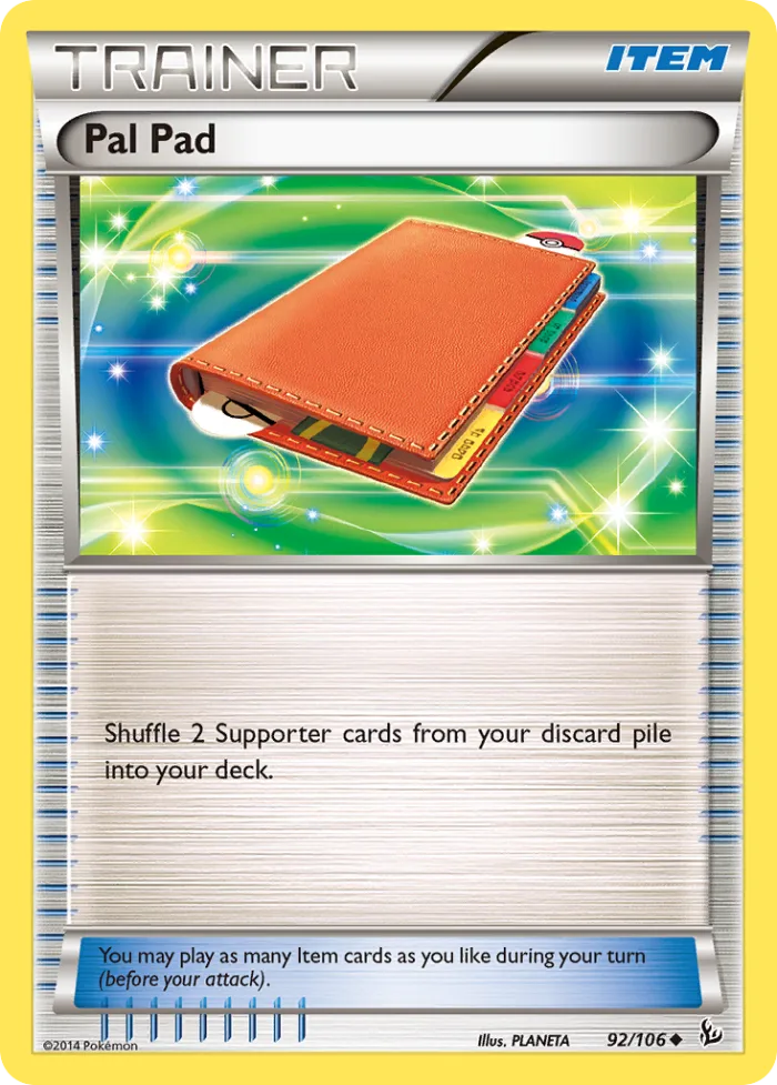 Pal Pad #92 Flashfire Pokemon card