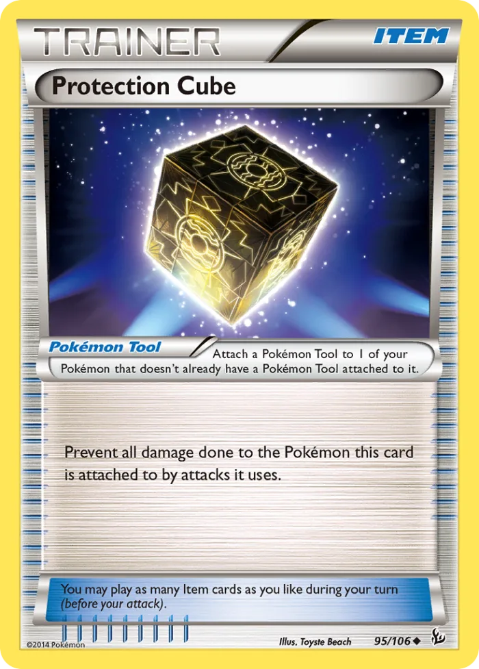 Protection Cube #95 Flashfire Pokemon card