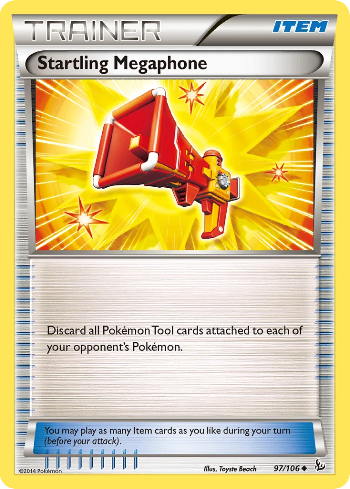 Startling Megaphone #97 Flashfire Pokemon card