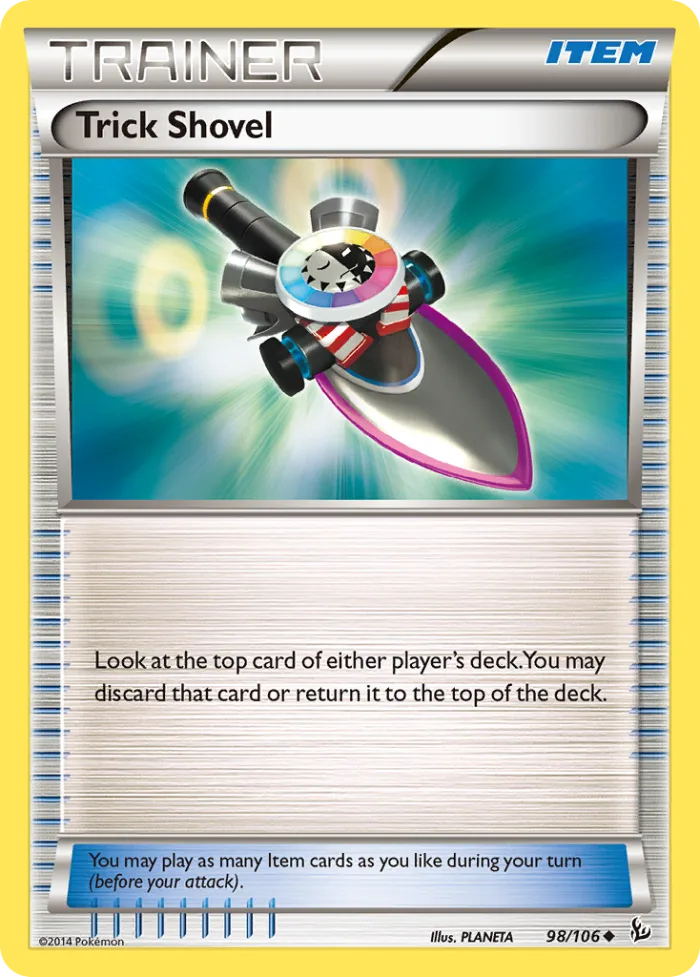 Trick Shovel #98 Flashfire Pokemon card