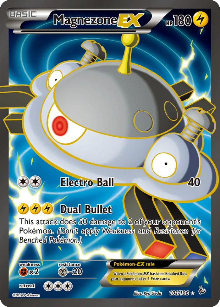 Magnezone-EX #101 Flashfire Pokemon card