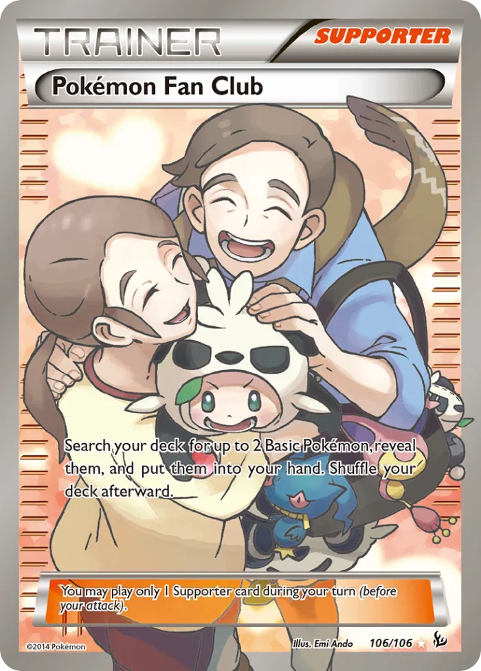 Pokémon Fan Club #106 Flashfire Pokemon card