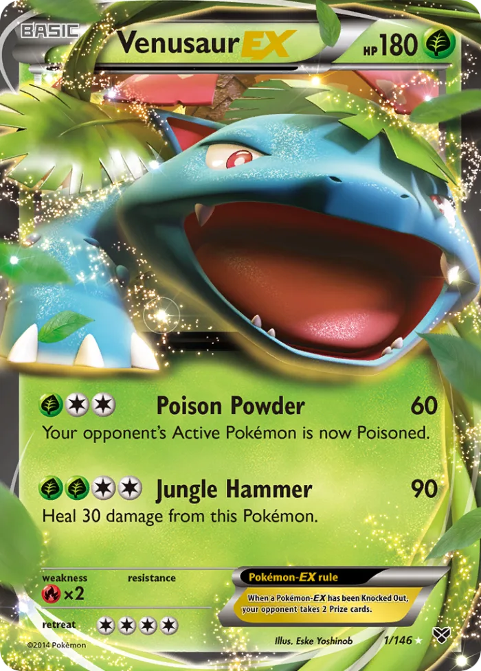 Venusaur-EX #1 XY Pokemon card