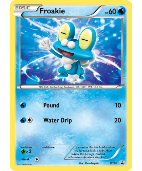 Froakie #XY03 XY Black Star Promos Pokemon card