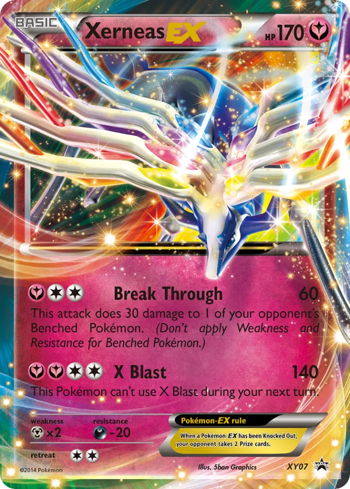 Xerneas-EX #XY07 XY Black Star Promos Pokemon card
