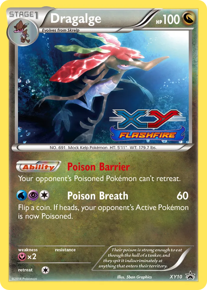 Dragalge #XY10 XY Black Star Promos Pokemon card