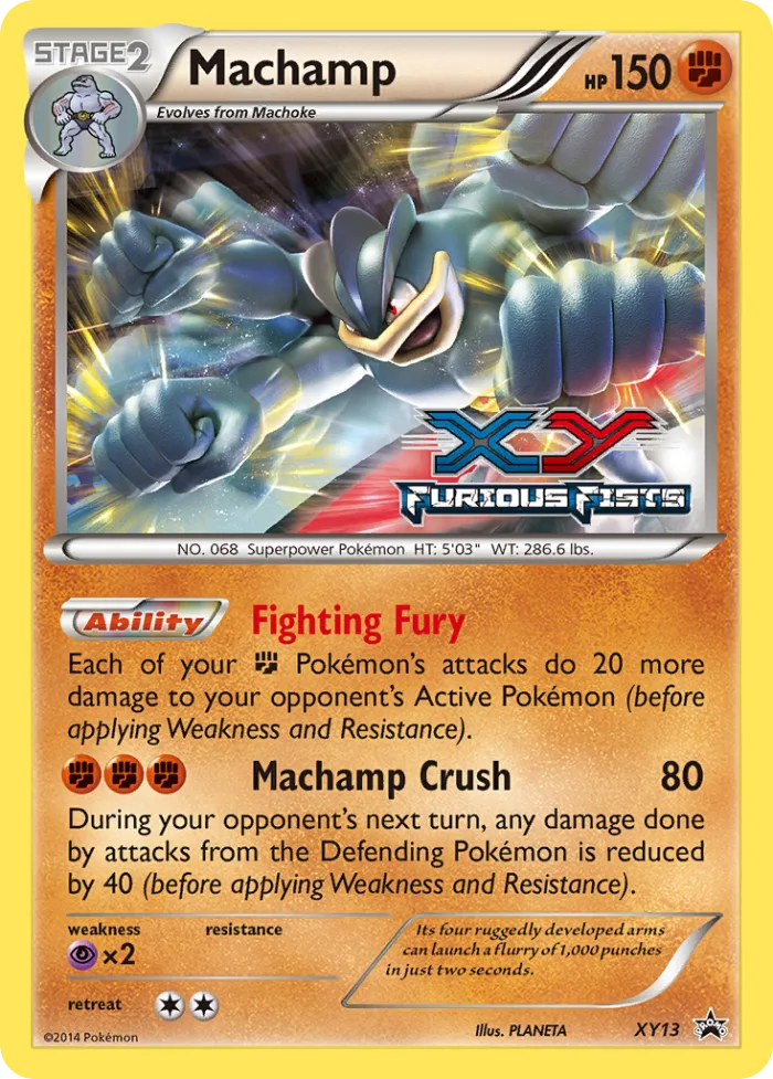 Machamp #XY13 XY Black Star Promos Pokemon card