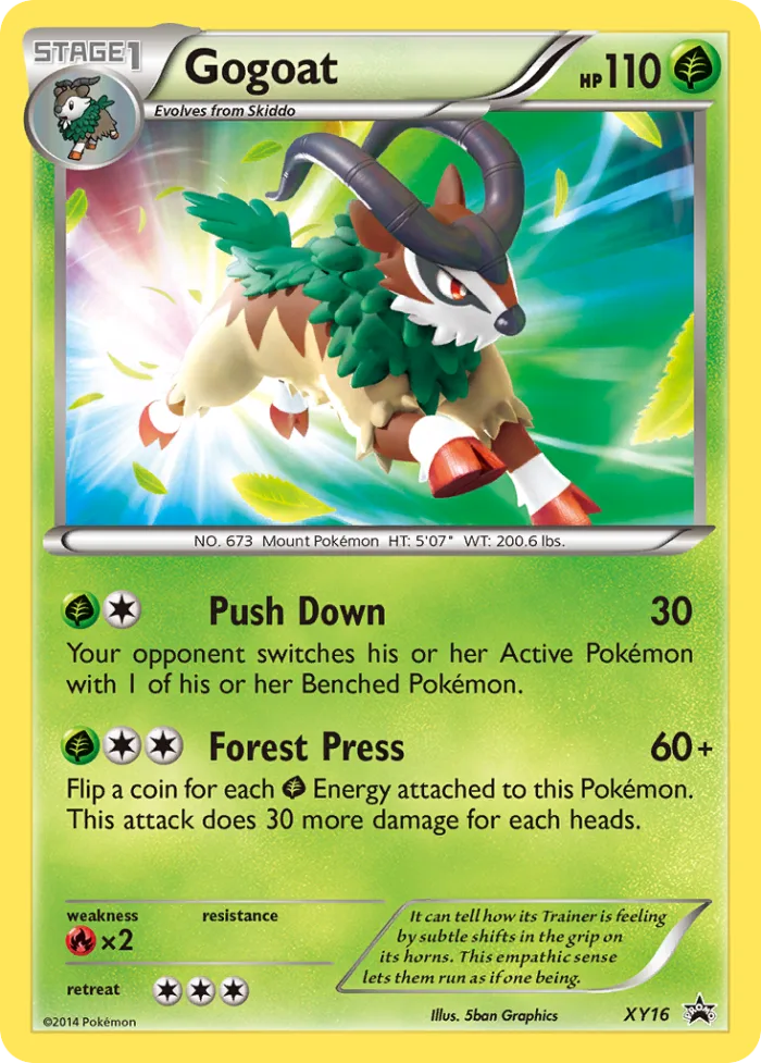 Gogoat #XY16 XY Black Star Promos Pokemon card