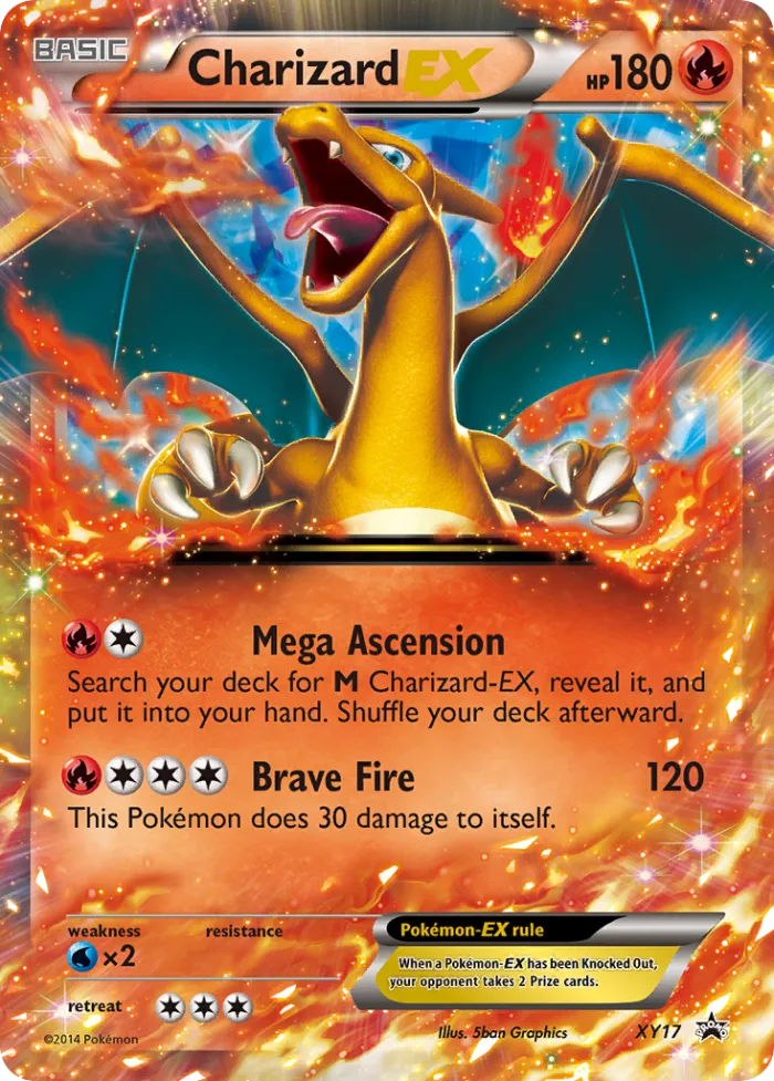 Charizard-EX #XY17 XY Black Star Promos Pokemon card
