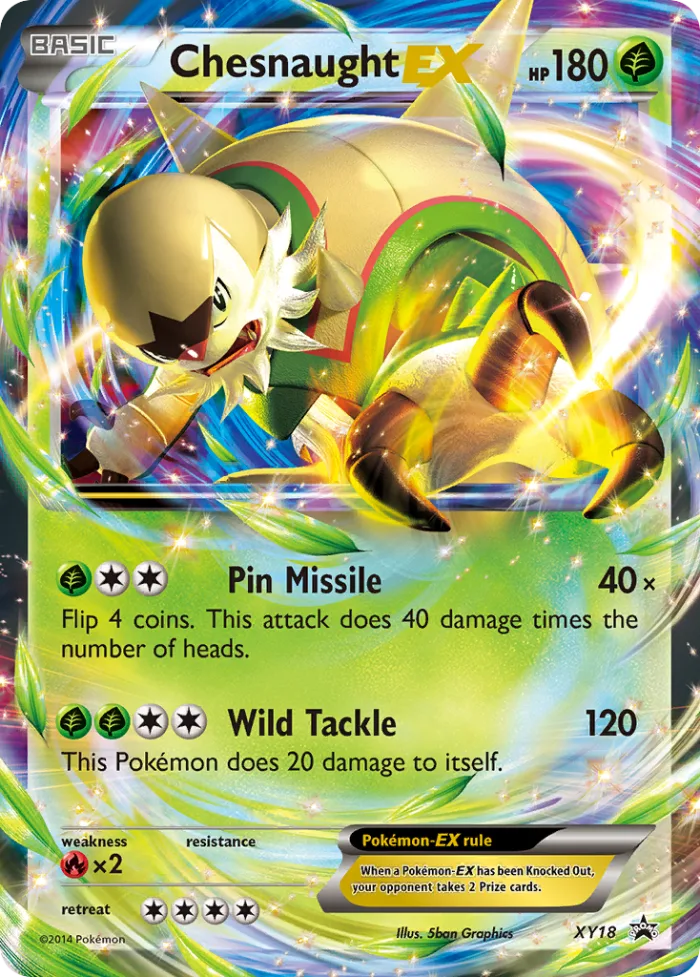 Chesnaught-EX #XY18 XY Black Star Promos Pokemon card