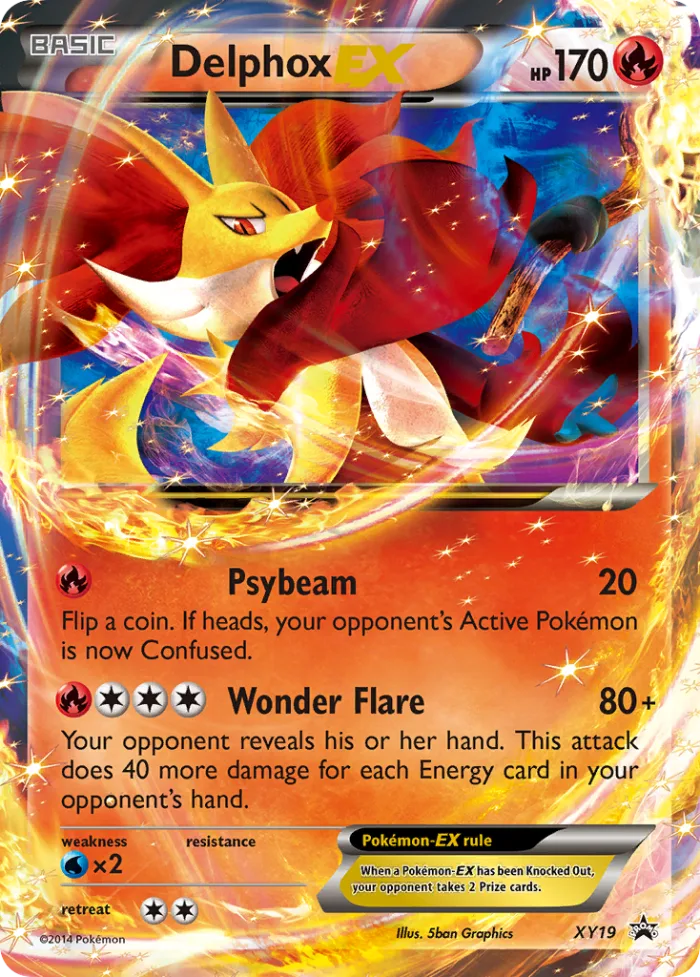 Delphox-EX #XY19 XY Black Star Promos Pokemon card