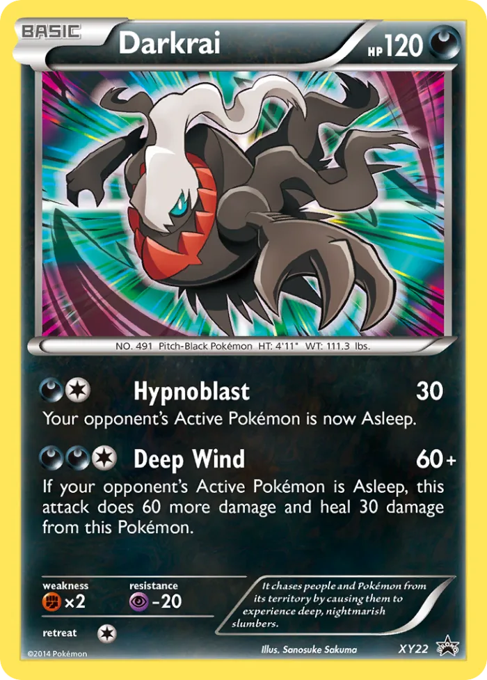 Darkrai #XY22 XY Black Star Promos Pokemon card