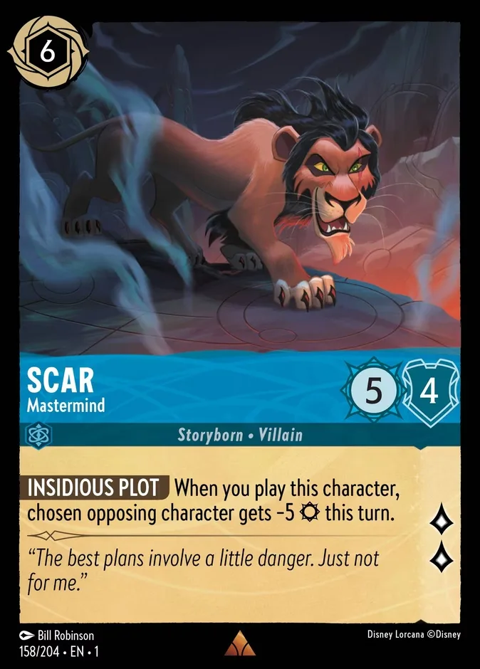 Scar #158 The First Chapter Disney Lorcana card