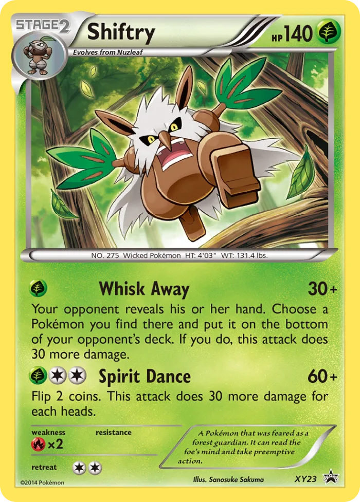 Shiftry XY Black Star Promos card