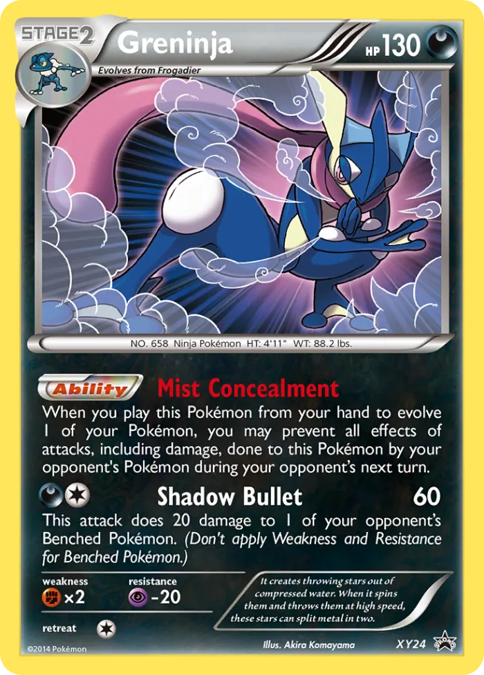 Greninja #XY24 XY Black Star Promos Pokemon card