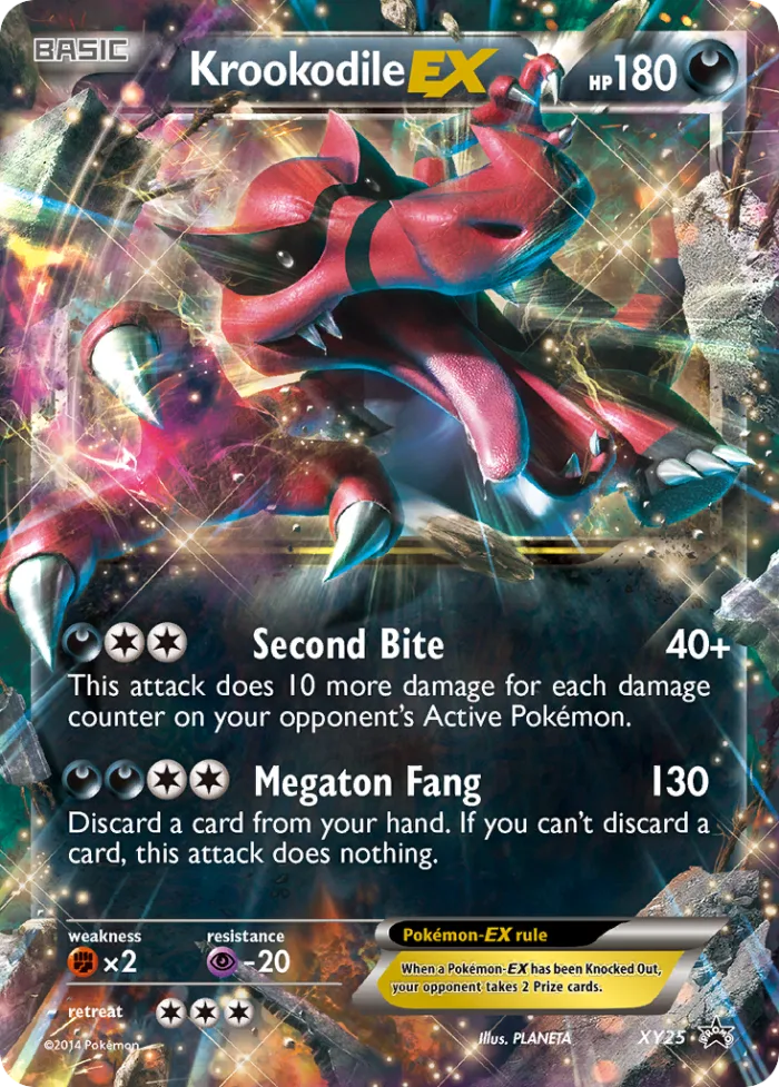 Krookodile-EX #XY25 XY Black Star Promos Pokemon card
