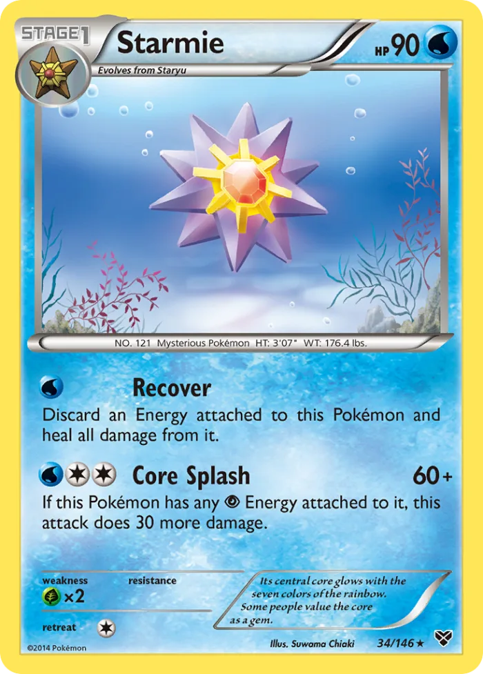 Starmie #34 XY Pokemon card