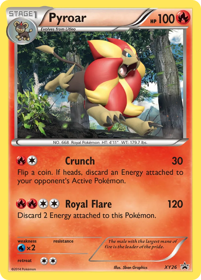 Pyroar #XY26 XY Black Star Promos Pokemon card