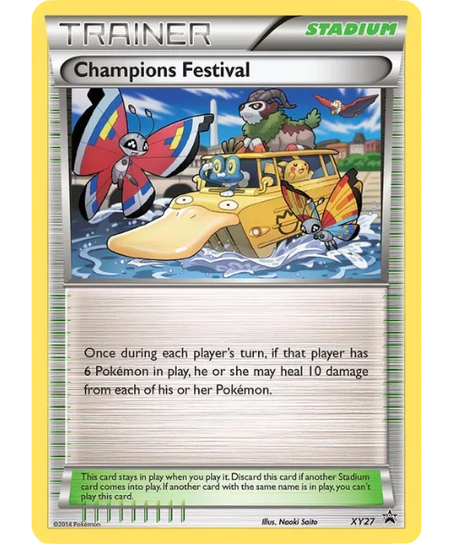 Champions Festival #XY27 XY Black Star Promos Pokemon card