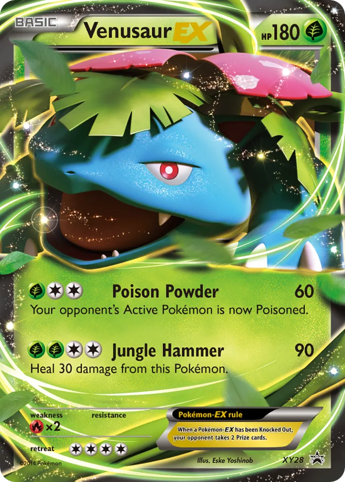 Venusaur-EX #XY28 XY Black Star Promos Pokemon card
