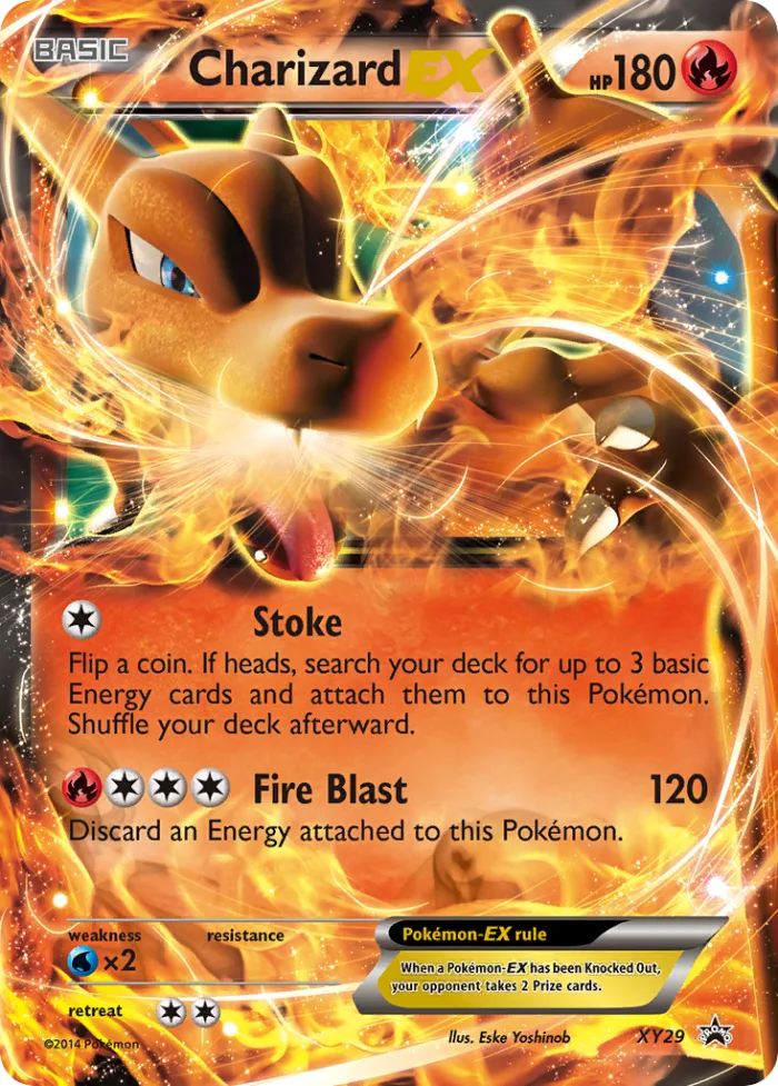 Charizard-EX #XY29 XY Black Star Promos Pokemon card