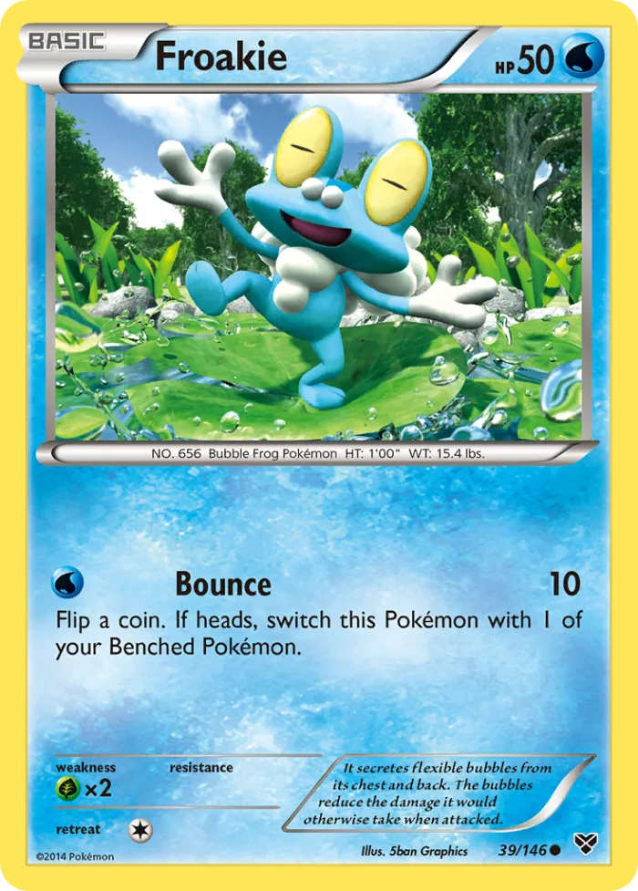 Froakie #39 XY Pokemon card