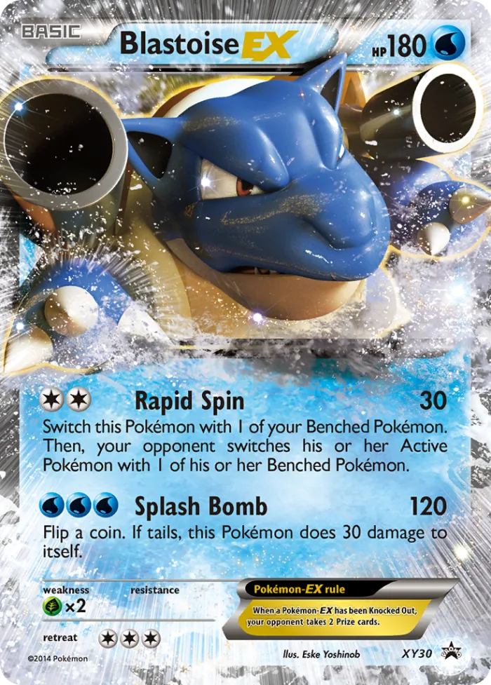Blastoise-EX #XY30 XY Black Star Promos Pokemon card