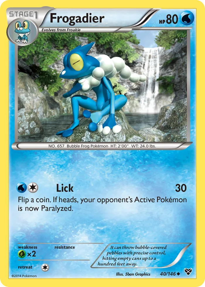 Frogadier #40 XY Pokemon card