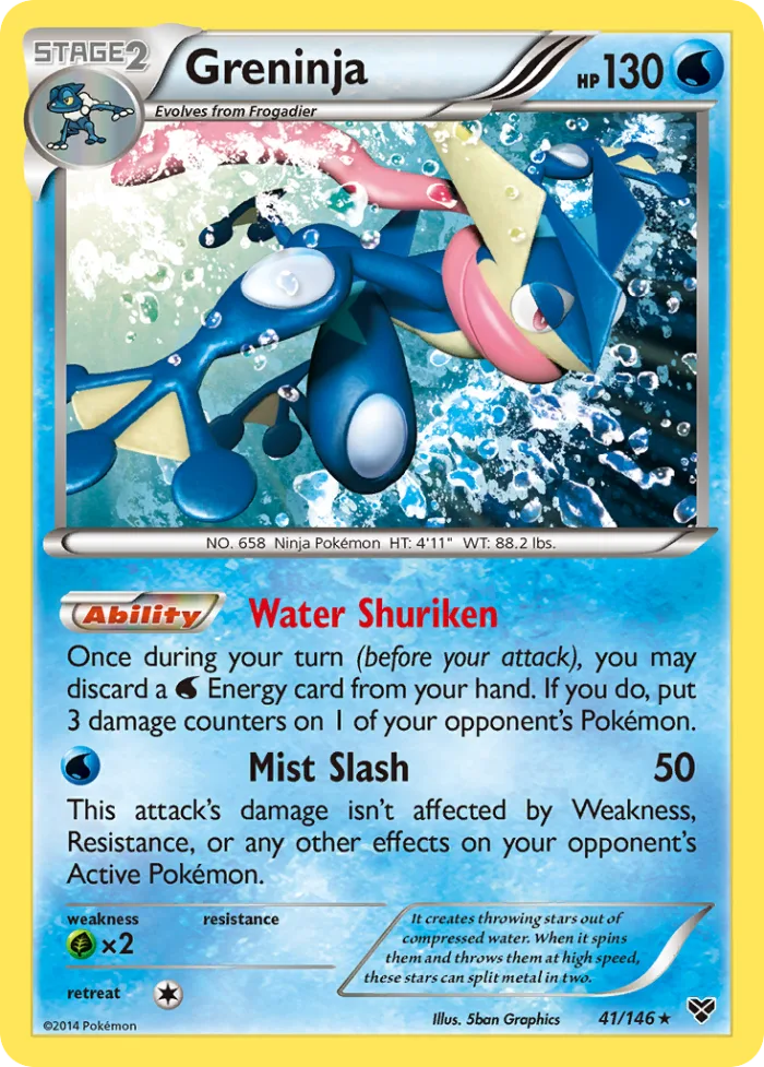 Greninja #41 XY Pokemon card