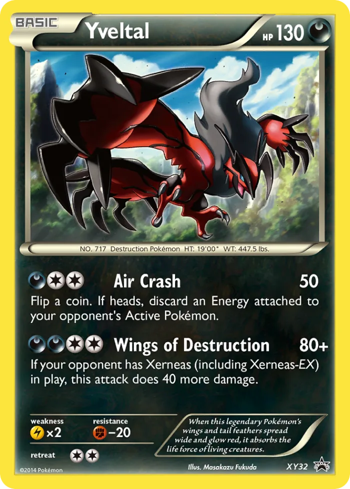 Yveltal #XY32 XY Black Star Promos Pokemon card