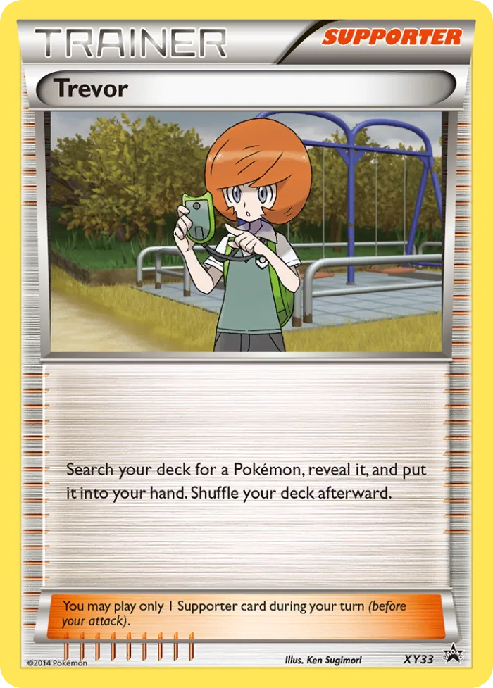 Trevor #XY33 XY Black Star Promos Pokemon card