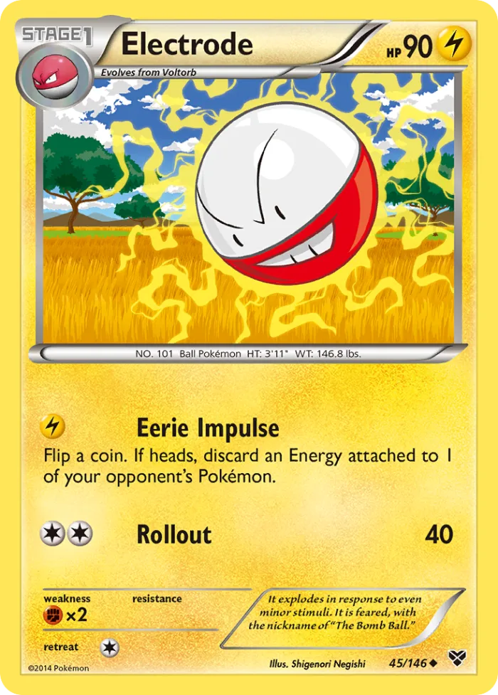 Electrode #45 XY Pokemon card