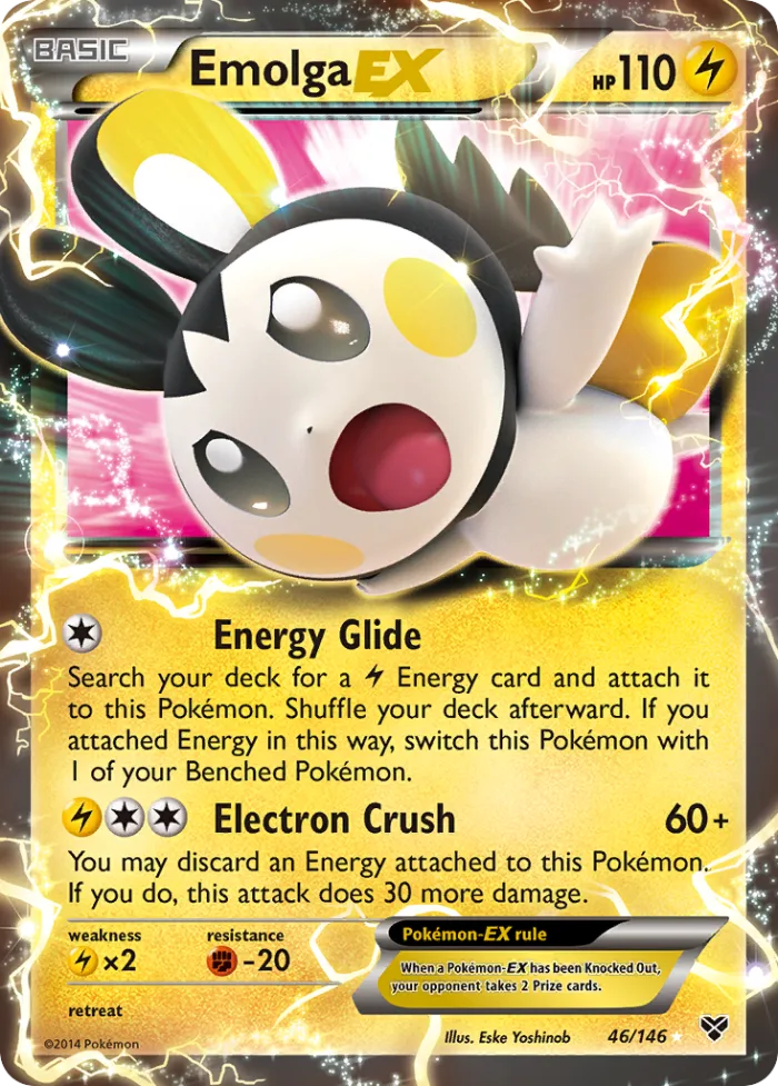 Emolga-EX #46 XY Pokemon card