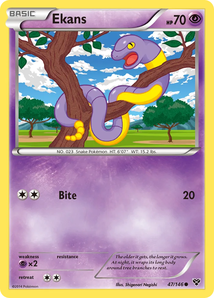 Ekans #47 XY Pokemon card