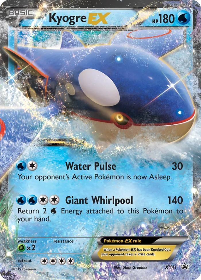 Kyogre-EX #XY41 XY Black Star Promos Pokemon card
