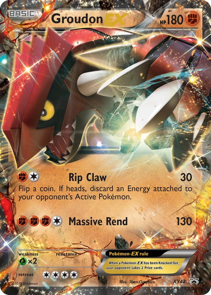 Groudon-EX #XY42 XY Black Star Promos Pokemon card