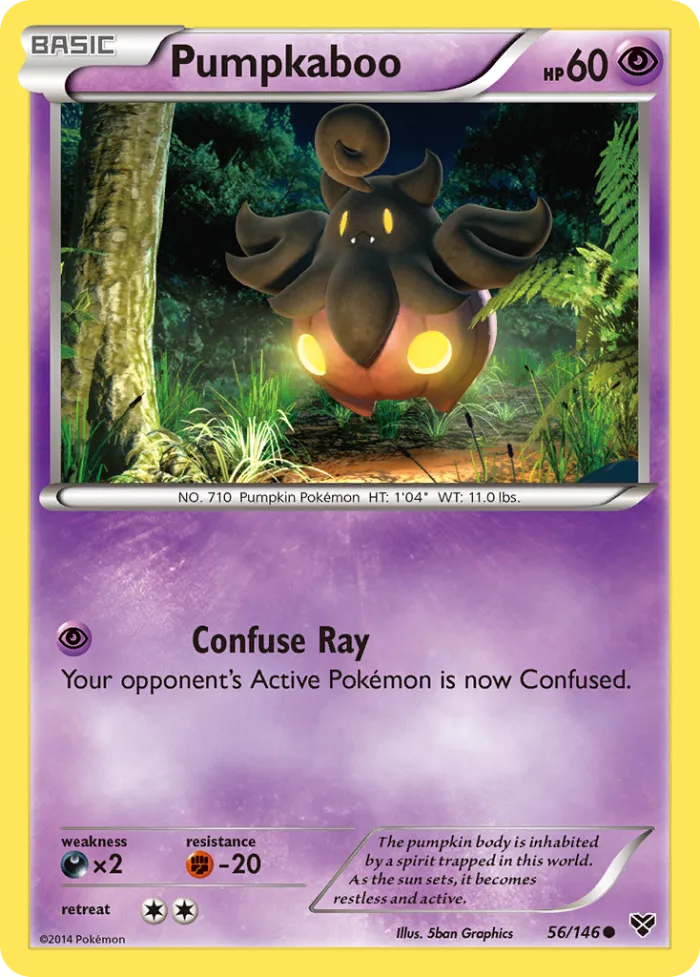 Pumpkaboo #56 XY Pokemon card