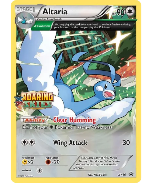 Altaria #XY46 XY Black Star Promos Pokemon card