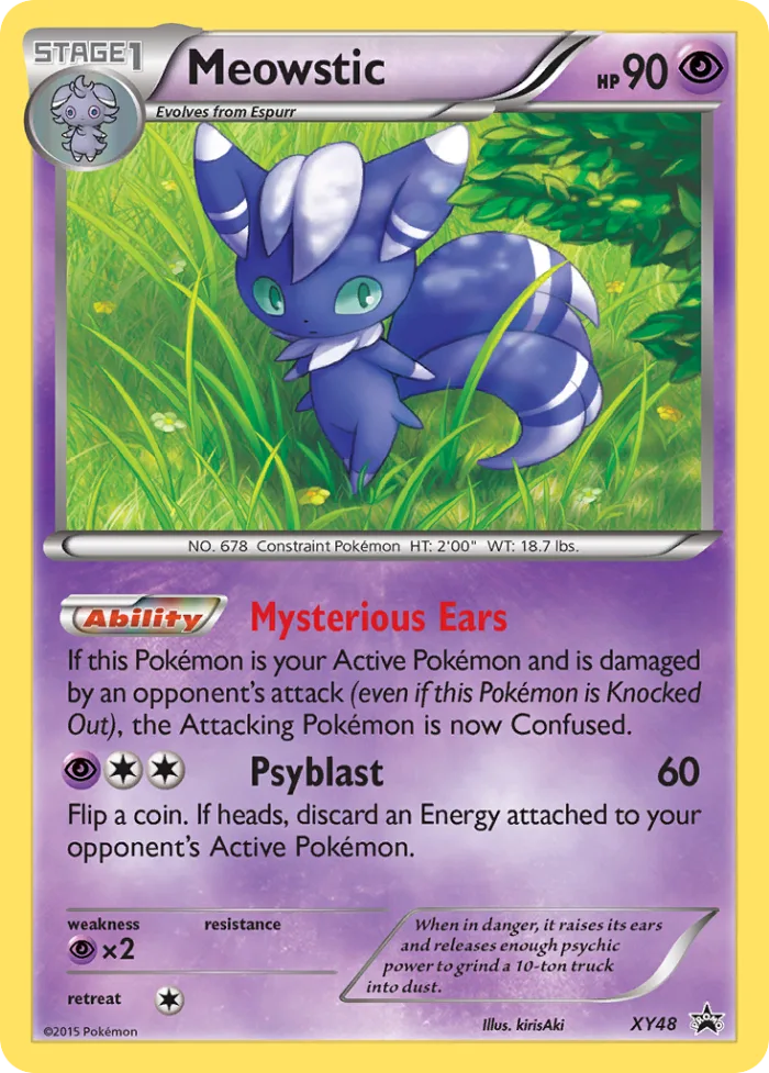 Meowstic XY Black Star Promos card